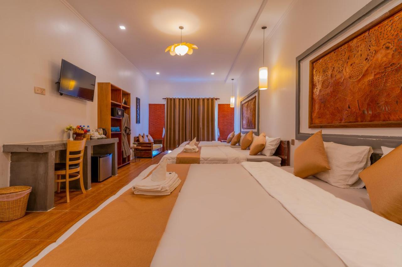 ホテル Angkor Rithy Boutique シェムリアップ エクステリア 写真