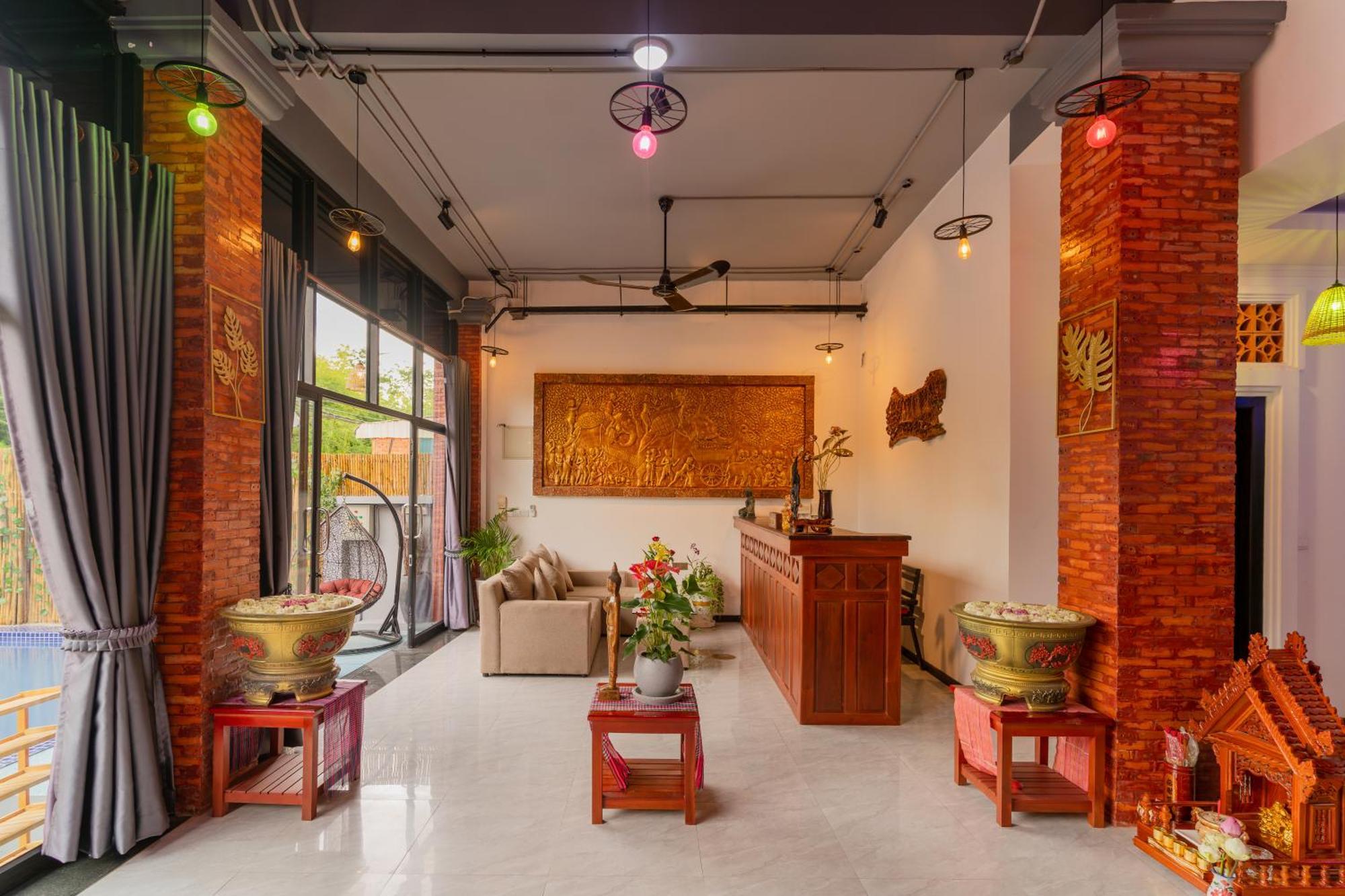 ホテル Angkor Rithy Boutique シェムリアップ エクステリア 写真